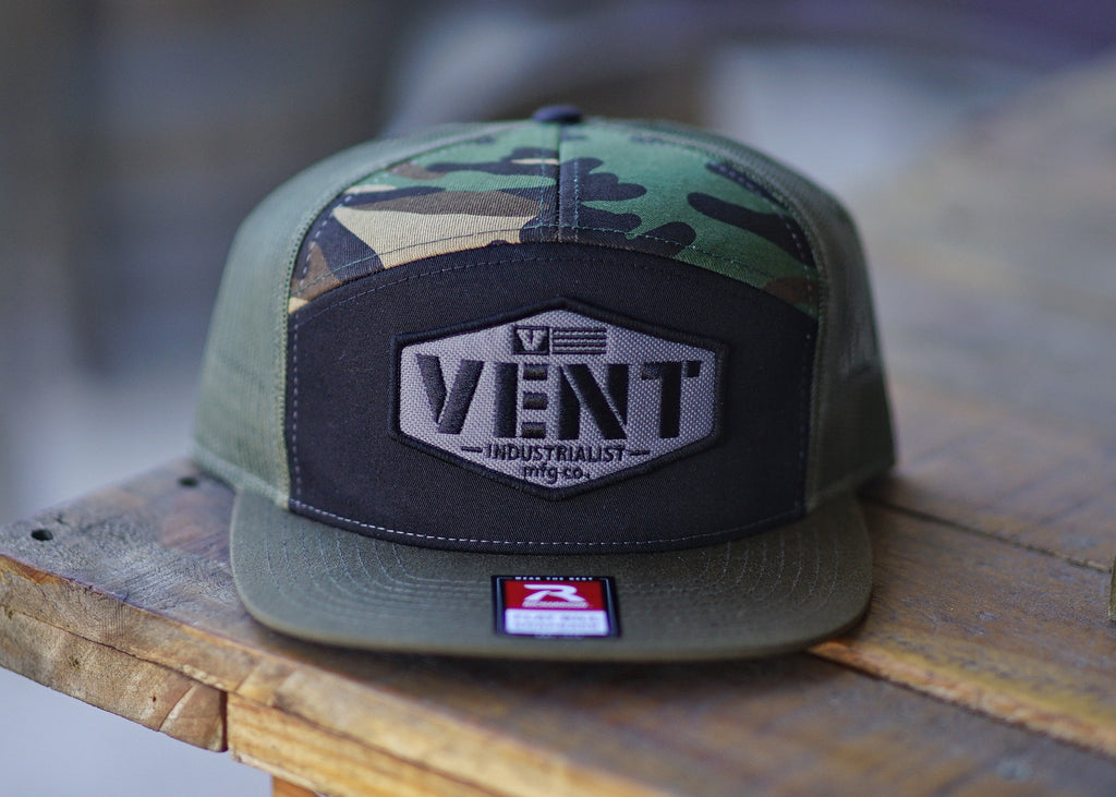 Vent Working Class Snapback - Camo/Black