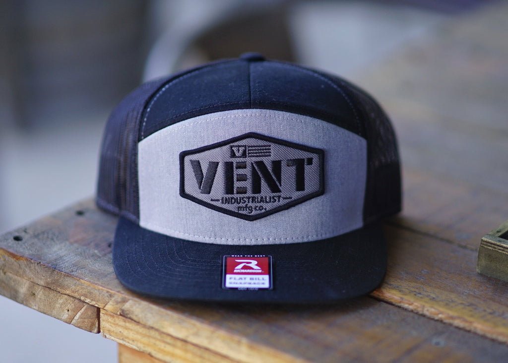 Vent Working Class Snapback - Black/Grey