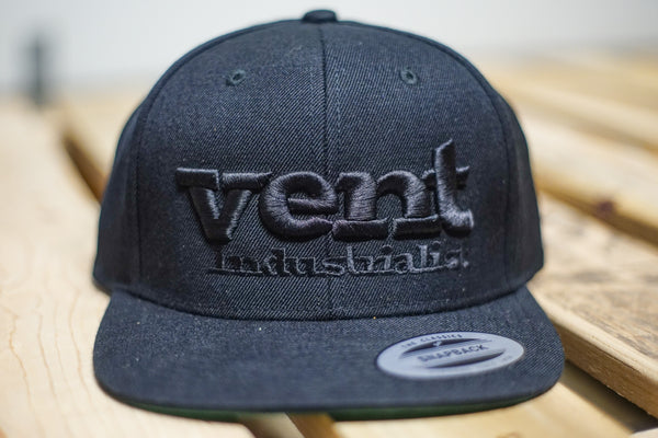 Vent Branded Snapback - Black/Black SOLD OUT